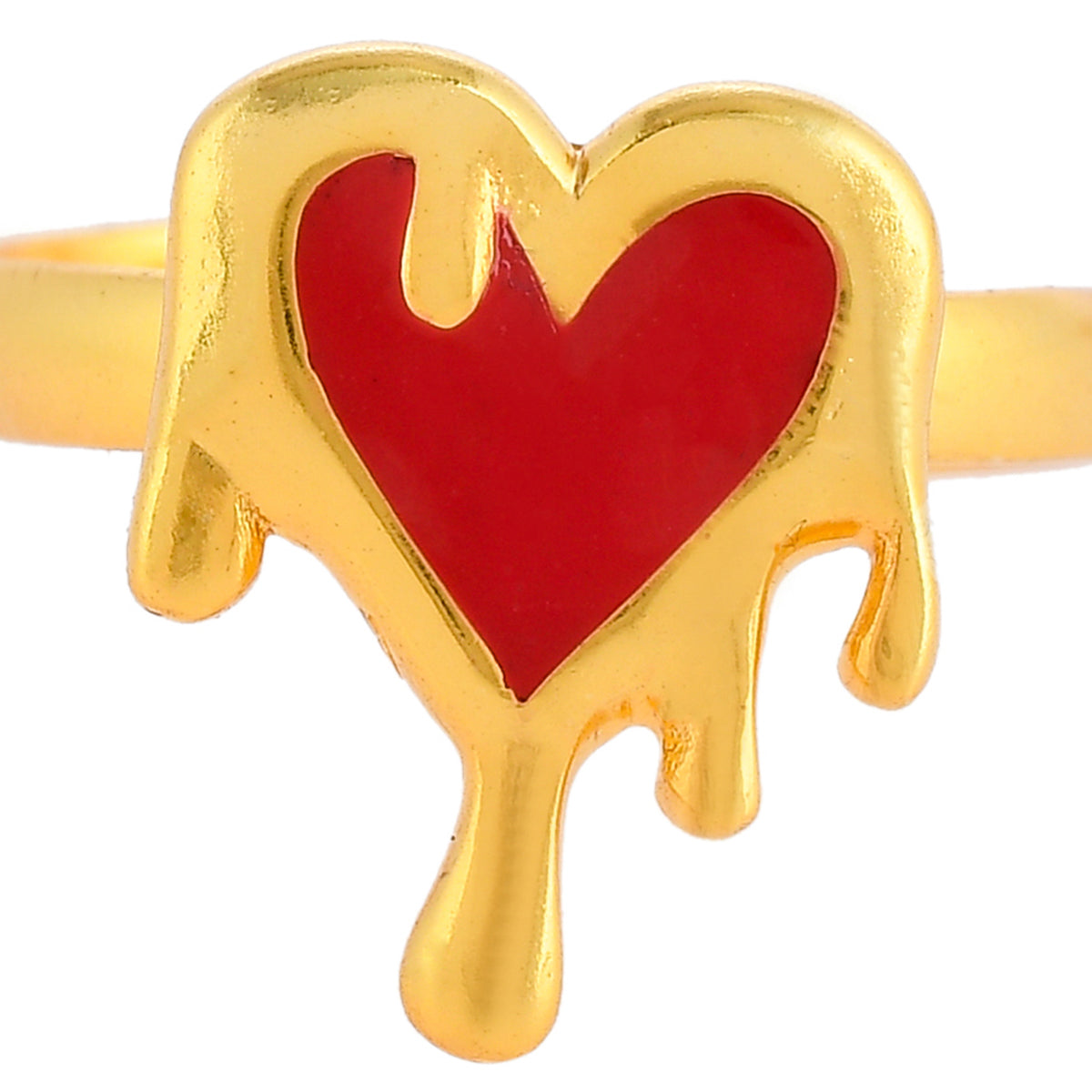 Buy 14K Solid Gold Heart Ring, Designer Heart Ring, Unique Heart Ring,  Dainty Band Ring, Sisters Gift,best Friend Gift Online in India - Etsy